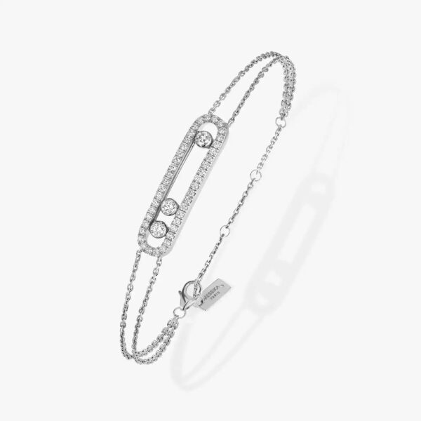 18K WHITE GOLD PAVE DIAMOND BRACELET