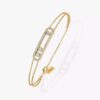 18K YELLOW GOLD PAVE DIAMOND BRACELET
