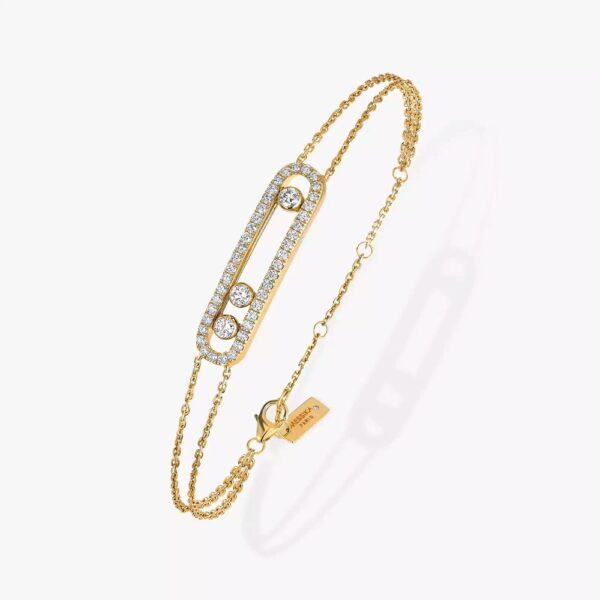 18K YELLOW GOLD PAVE DIAMOND BRACELET