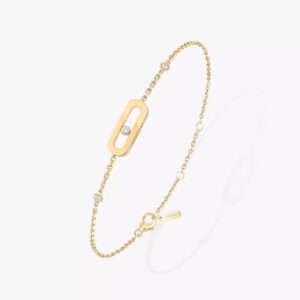 18K YELLOW GOLD DIAMOND BRACELET