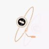 18K ROSE GOLD ONYX AND DIAMOND BRACELET