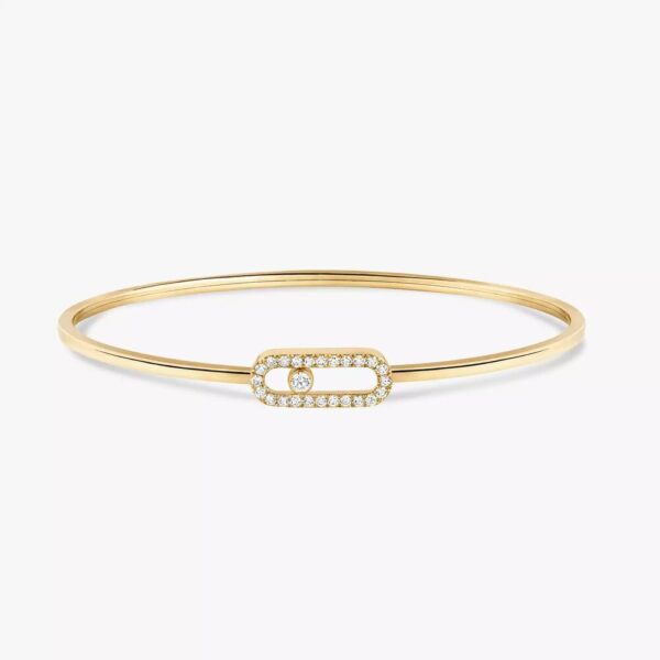 18K YELLOW GOLD DIAMOND FLEX SMALL BRACELET