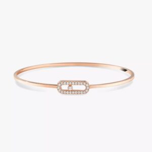 18K ROSE GOLD DIAMOND FLEX MEDIUM BRACELET