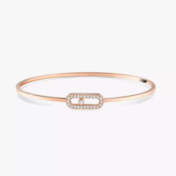 18K ROSE GOLD DIAMOND FLEX MEDIUM BRACELET