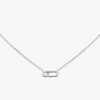 18K WHITE GOLD DIAMOND NECKLACE