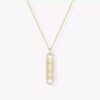 18K YELLOW GOLD DIAMOND SMALL NECKLACE