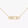 18K YELLOW GOLD DIAMOND MEDIUM NECKLACE