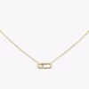 18K YELLOW GOLD DIAMOND NECKLACE