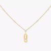 18K YELLOW GOLD DIAMOND MEDIUM NECKLACE