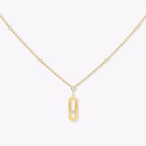 18K YELLOW GOLD DIAMOND MEDIUM NECKLACE
