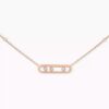 18K ROSE GOLD DIAMOND NECKLACE