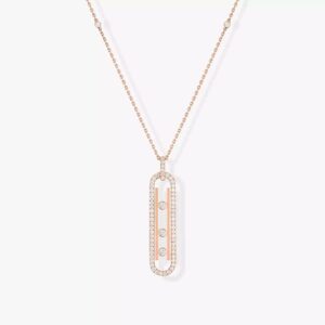 18K ROSE GOLD DIAMOND SMALL NECKLACE