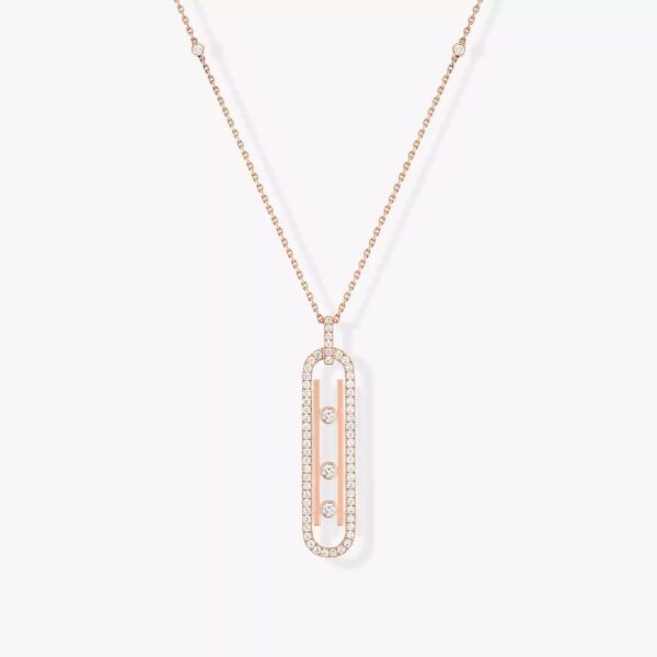 18K ROSE GOLD DIAMOND SMALL NECKLACE