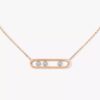 18K ROSE GOLD DIAMOND MEDIUM NECKLACE