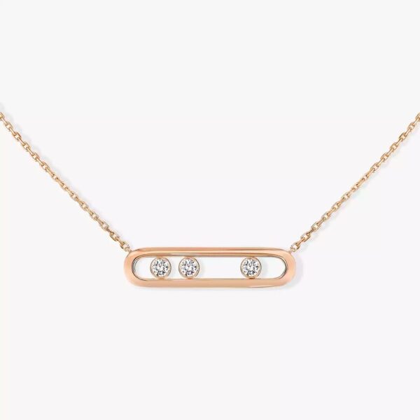 18K ROSE GOLD DIAMOND MEDIUM NECKLACE