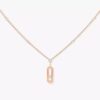 18K ROSE GOLD DIAMOND MEDIUM NECKLACE