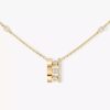 18K YELLOW GOLD DIAMOND NECKLACE