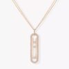 18K ROSE GOLD DIAMOND LARGE NECKLACE