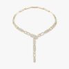 18K YELLOW GOLD PAVE DIAMOND LARGE TIE NECKLACE