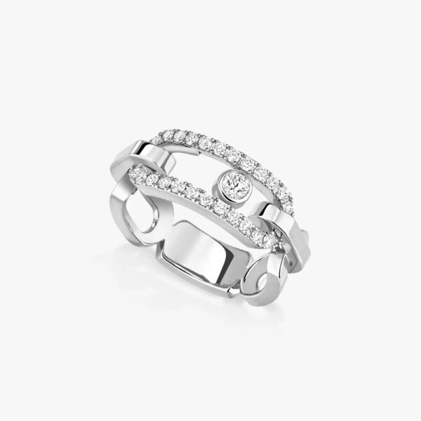 18K WHITE GOLD DIAMOND RING