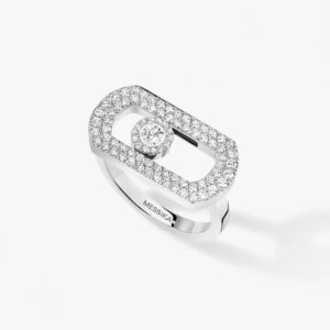 18K WHITE GOLD PAVE DIAMOND RING