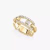 18K YELLOW GOLD DIAMOND RING