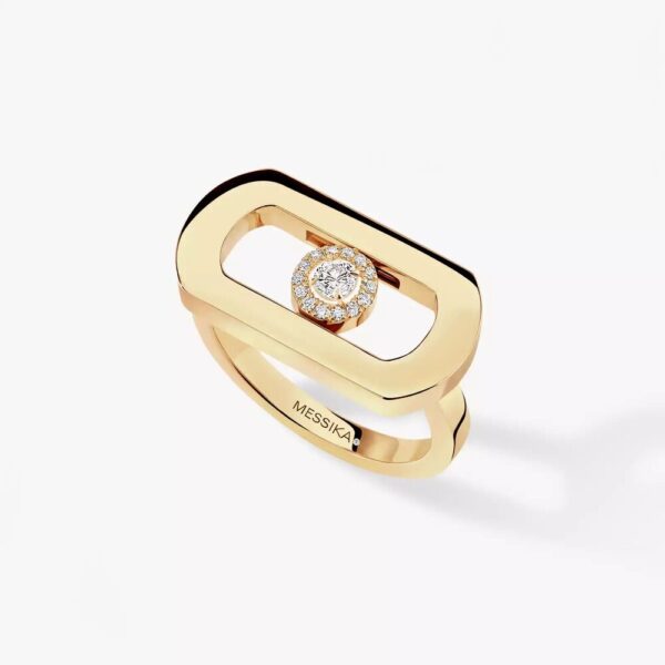 18K YELLOW GOLD DIAMOND RING