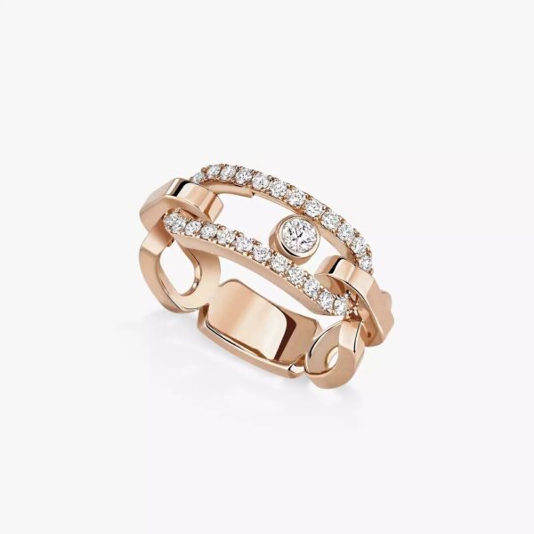 18K ROSE GOLD DIAMOND RING