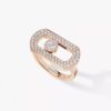 18K ROSE GOLD PAVE DIAMOND RING