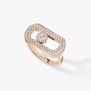 18K ROSE GOLD PAVE DIAMOND RING