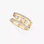 18K YELLOW GOLD DIAMOND RING