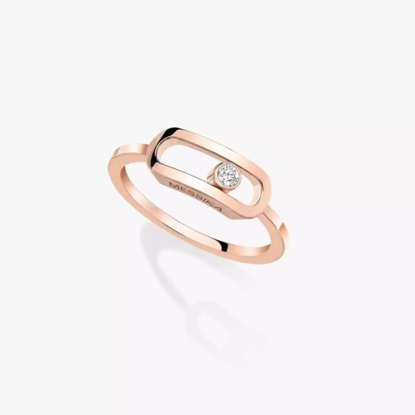 18K ROSE GOLD DIAMOND LARGE RING