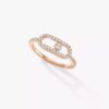 18K ROSE GOLD PAVE DIAMOND LARGE RING