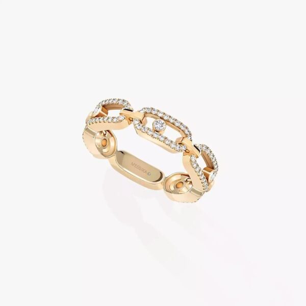 18K YELLOW GOLD PAVE DIAMOND RING