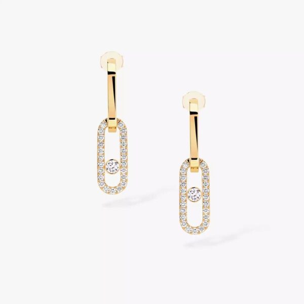 18K YELLOW GOLD DIAMOND EARRING