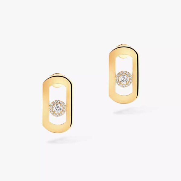 18K YELLOW GOLD DIAMOND EARRING