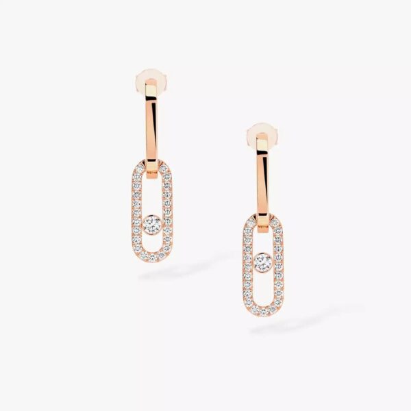 18K ROSE GOLD DIAMOND EARRING