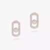 18K ROSE GOLD PAVE DIAMOND EARRING