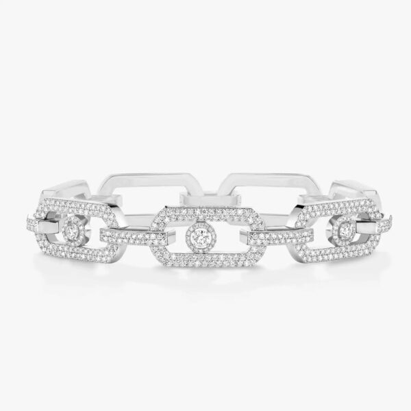 18K WHITE GOLD PAVE DIAMOND BRACELET