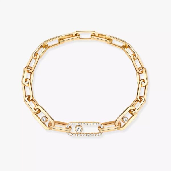 18K YELLOW GOLD DIAMOND BRACELET