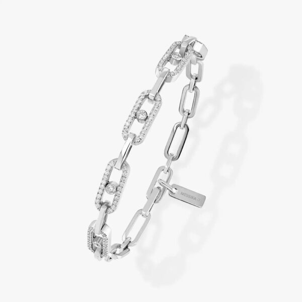 18K WHITE GOLD PAVE DIAMOND BRACELET
