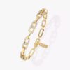 18K YELLOW GOLD PAVE DIAMOND BRACELET