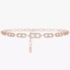 18K ROSE GOLD PAVE DIAMOND NECKLACE