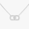 18K WHITE GOLD PAVE DIAMOND NECKLACE