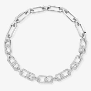 18K WHITE GOLD PAVE DIAMOND XL NECKLACE