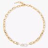 18K YELLOW GOLD DIAMOND NECKLACE