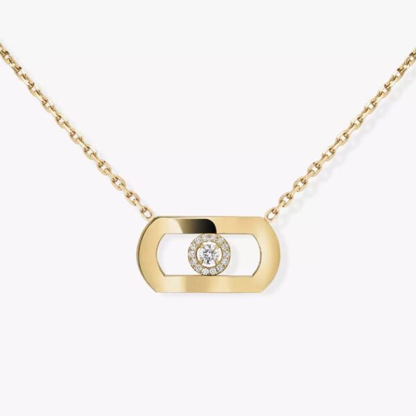 18K YELLOW GOLD DIAMOND NECKLACE