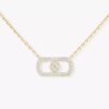 18K YELLOW GOLD PAVE DIAMOND NECKLACE
