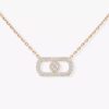 18K ROSE GOLD PAVE DIAMOND NECKLACE