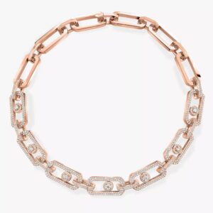 18K ROSE GOLD PAVE DIAMOND XL NECKLACE